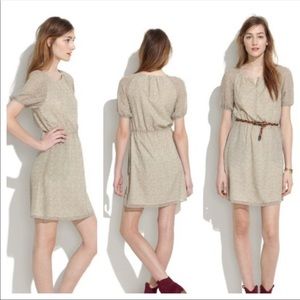 Madewell Diamond Duo Silk Dress Size 0